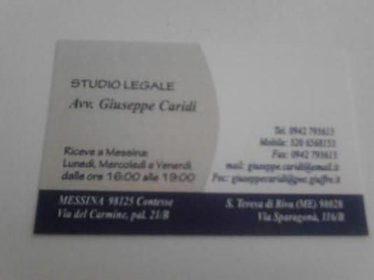 Avv. Giuseppe Caridi